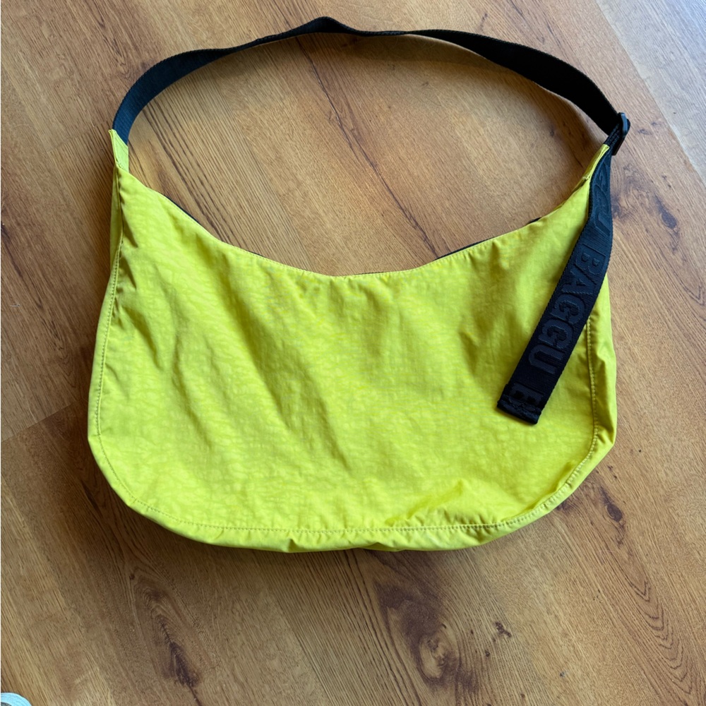 BAGGU Large Nylon Crescent Crossbody Bag